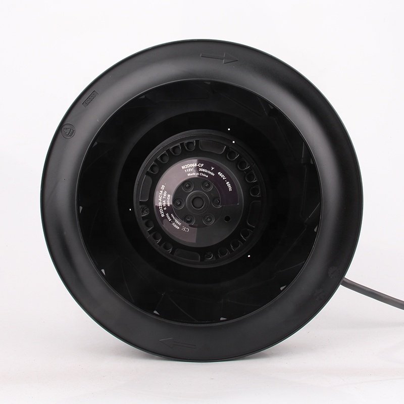 Original German AC400V 0.16A DC EC 200X200X60MM 20CM 20060 Turbine Inverter Backward Centrifugal R2D220-AC14-20 Cooling Fan